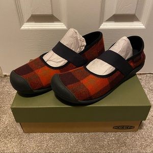Keen sienna plaid maryjane